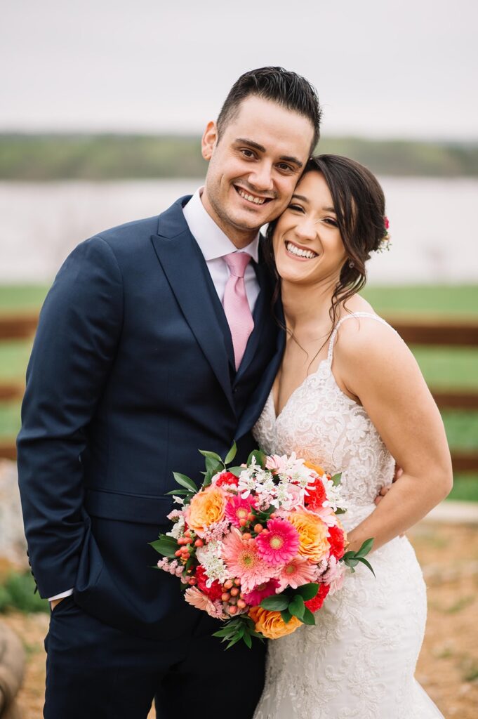 Bright bridal bouquet